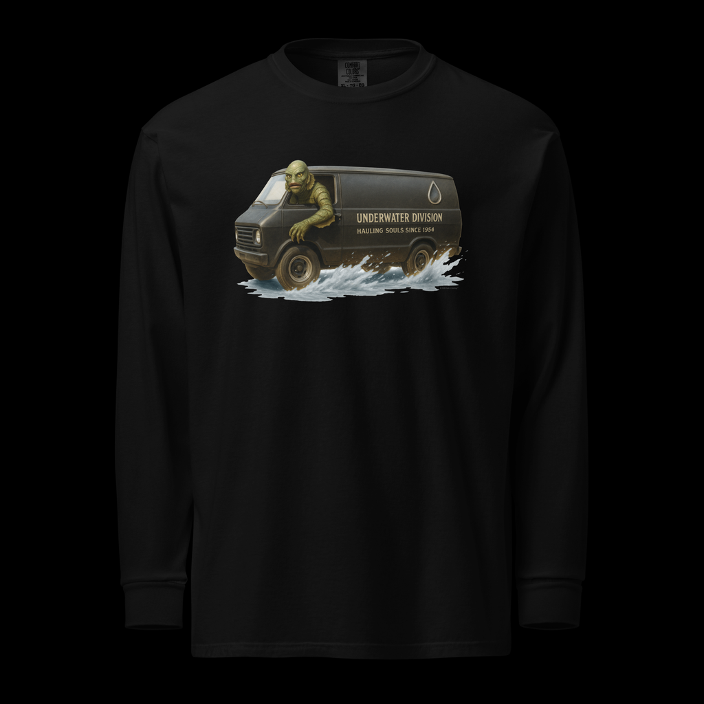 Creature – Vintage Horror Long Sleeve Shirt | Unisex Black