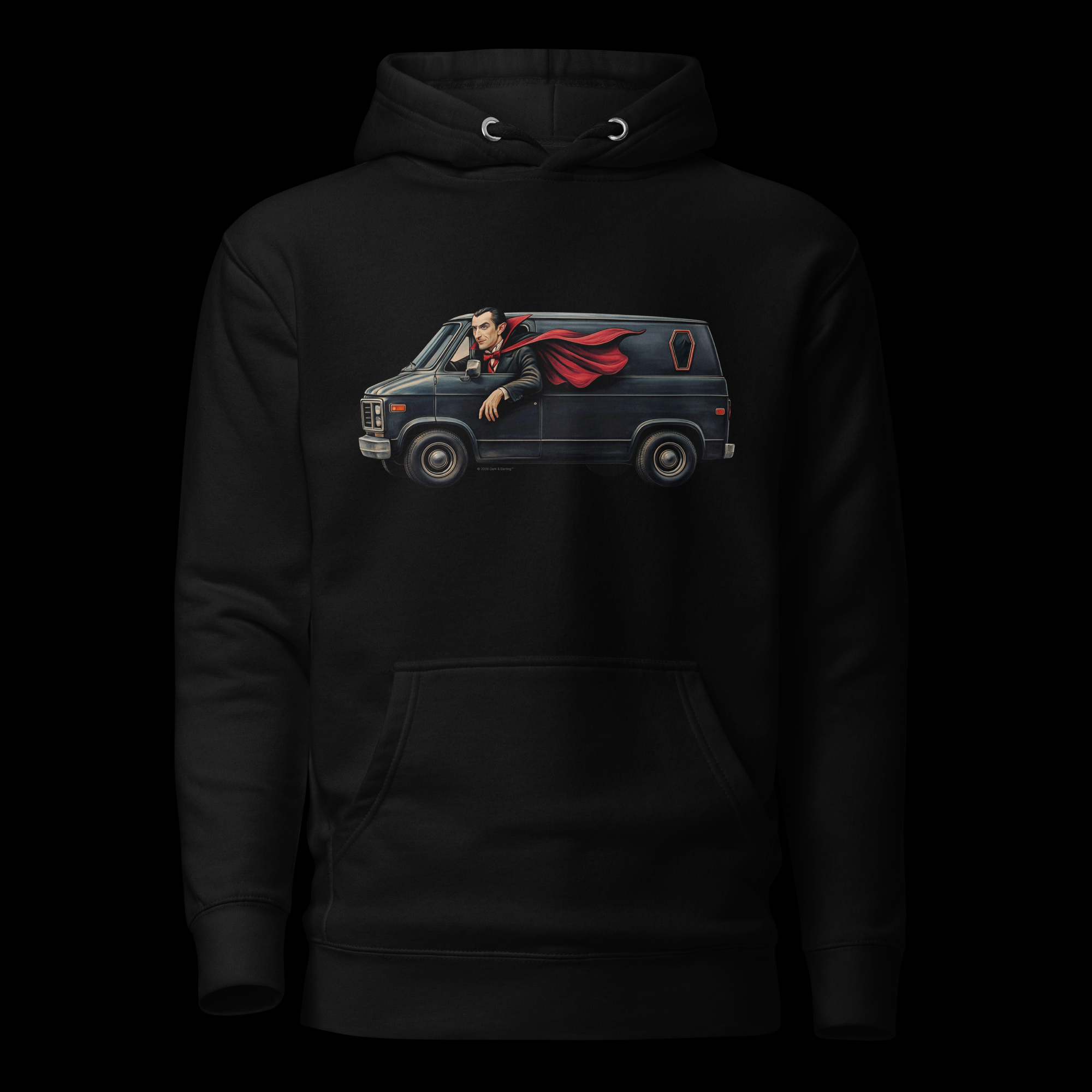 Dracula – Vintage Horror Hoodie | Unisex Black