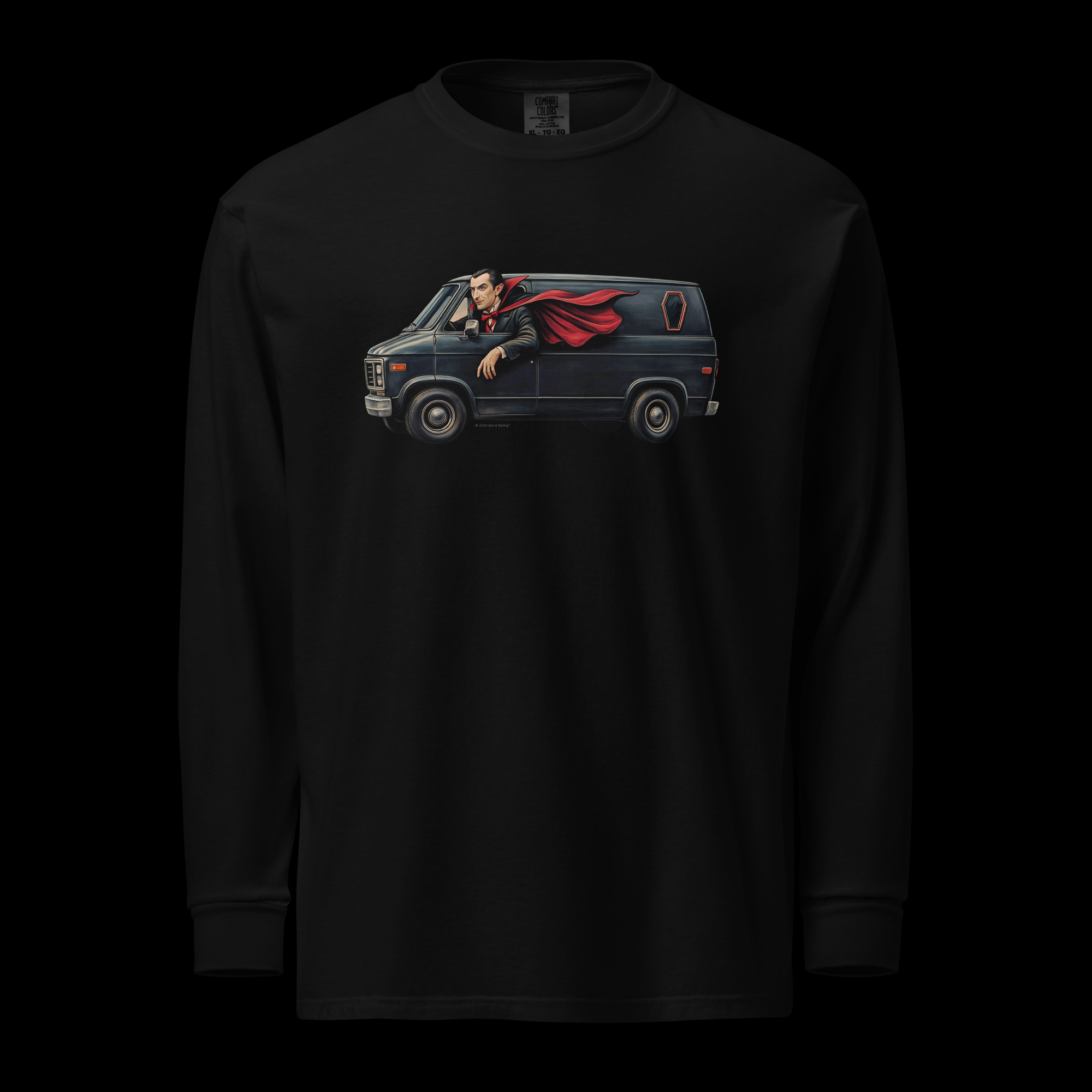 Dracula – Vintage Horror Long Sleeve Shirt | Unisex Black