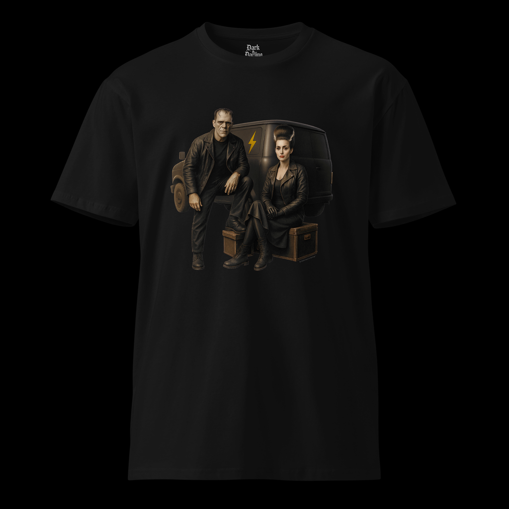 Frankenstein’s Monster & His Bride – Vintage Horror T-Shirt | Unisex Black
