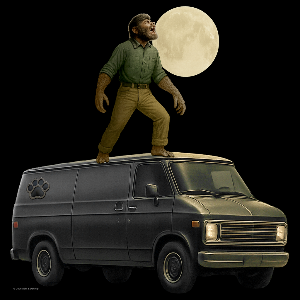 Wolfman – Vintage Horror Trucker Hat | Black Snapback Cap